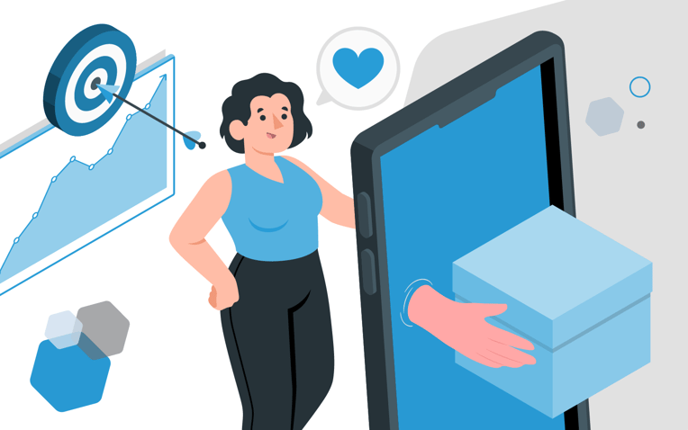 woman having a positive ecommerce customer experience