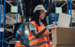 Female warehouse assistant for the omnichannel fulfillment strategy guide