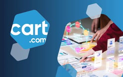 cart.com logo, agency consolidation analytics graphics