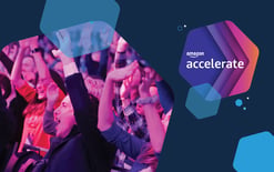 Amazon Accelerate audience and title, representing Cart.com's attendance and wrap-up post