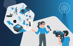 news anchor reporting on Puma, Stitch Fix and other retail commerce and supply chain industry news