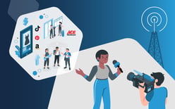 female news anchor reporting about TikTok, PayPal, Ace Hardware, and the supply chain