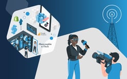 Anchor announcing current commerce and logistic industry news, including announcements from Abercrombie and Fitch, Shopify, TikTok, Google, and more