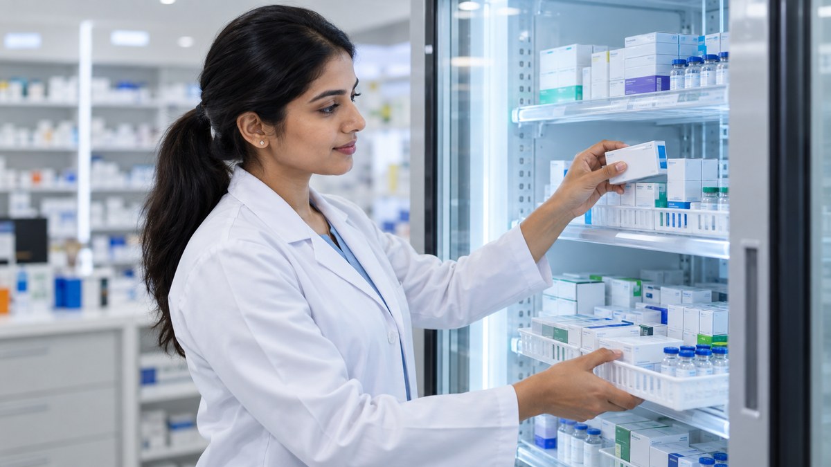 02-pharmacist-refrigerated-medicine-storage