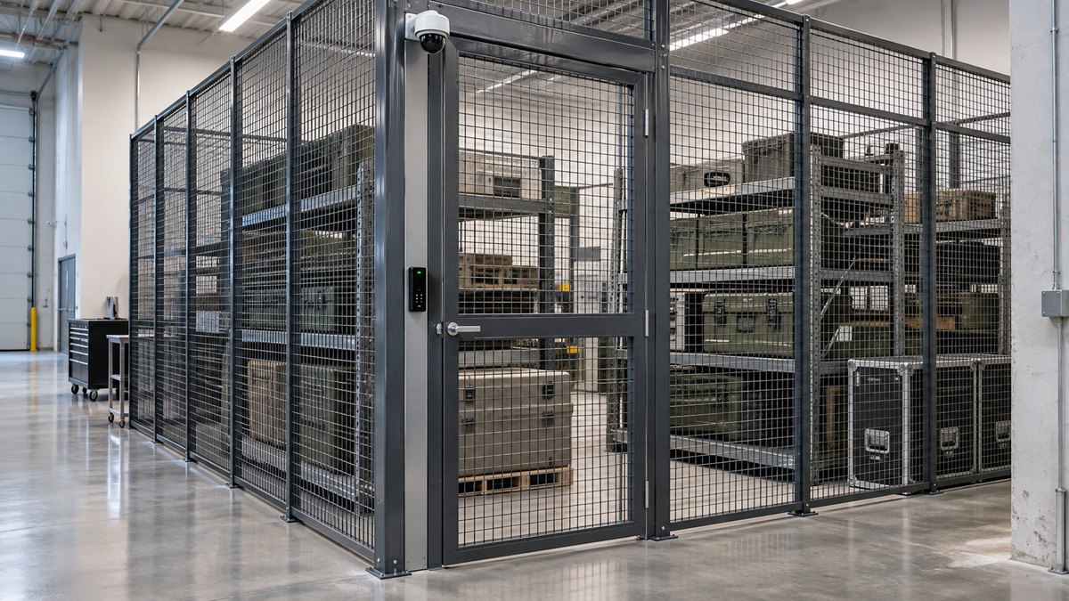 access-controlled-defense-equipment-storage-cage