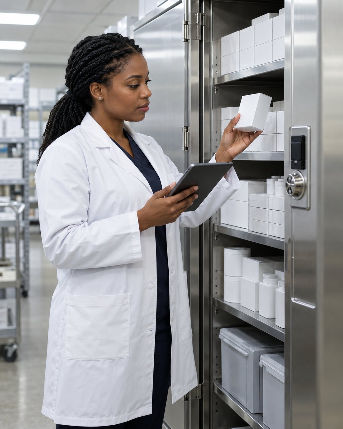secure-pharmaceutical-cabinet-inventory-check