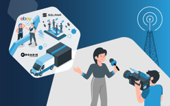 anchor announcing news about roadie ups delivery company, ebay and solana commerce brands