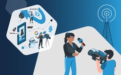 anchor announcing weekly commerce and logistics news roundup about Guess, NRF and TikTok Smart+