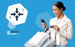 woman with shopping bags and credit card